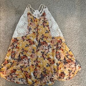 Floral swimsuit coverup